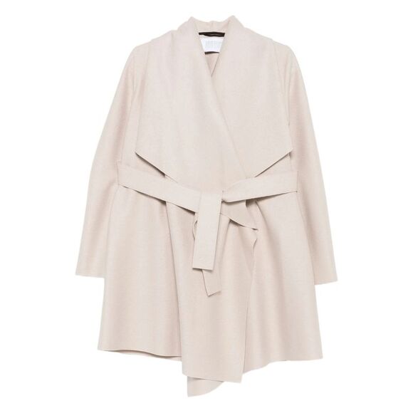 Harris Wharf London Neutrals Coats - Double Breasted & Peacoats Women - Picture 1 of 5